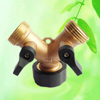 China Brass Dual Outlet Hose Adapter HT1275 supplier China manufacturer factory