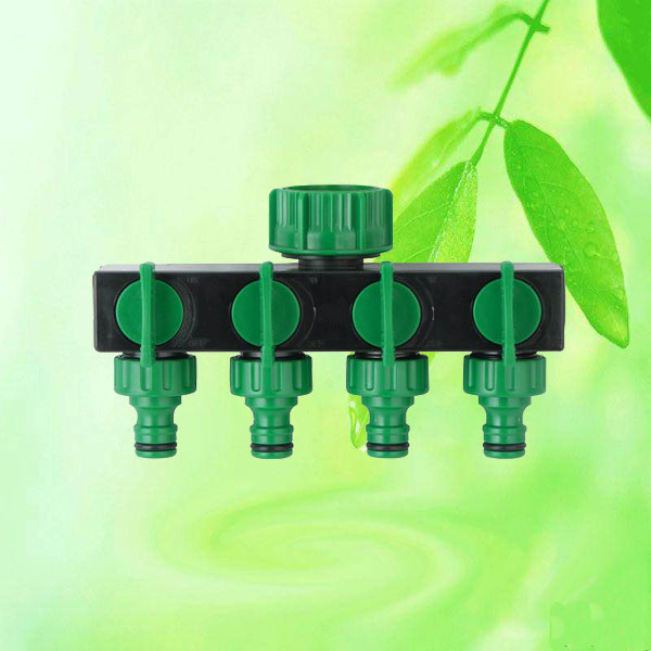 China Garden Hose 4-Way Tap Connector Pipe Splitter HT1230A  China factory supplier manufacturer