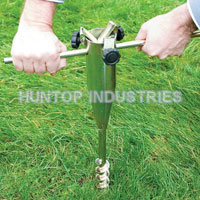 China Heavy Duty Screw in Metal Ground Spike Base for Rotary Washing Line Papasol China supplier manufacturer factory