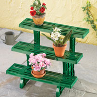 China Garden 3-tier Etagere Potted Plant Display Stand HT5602B supplier China manufacturer factory