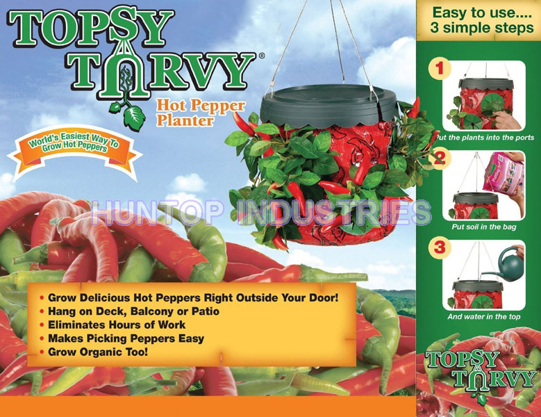 China Topsy Turvy Hot Pepper Planter HT5704 China factory supplier manufacturer