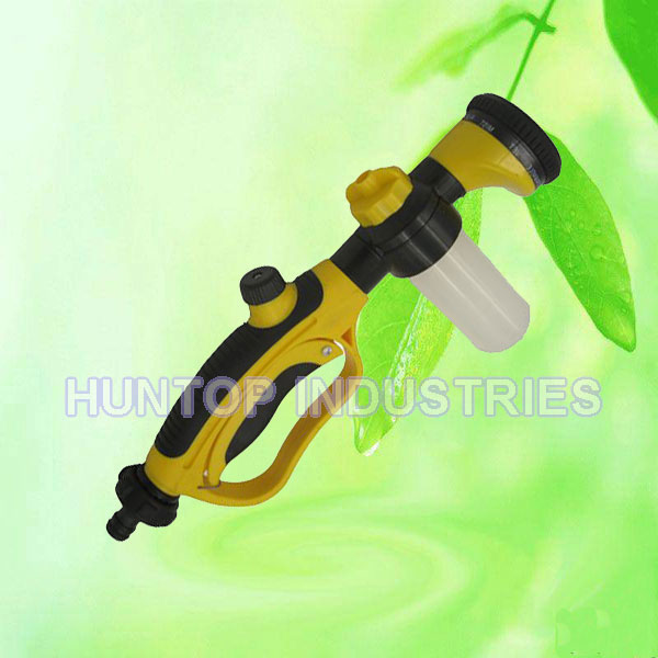 China Garden Hose Nozzle with Soap Dispenser HT5078A China factory supplier manufacturer