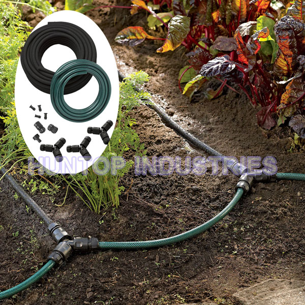 China Garden Row Drip Irrigation Snip Drip Soaker Porous Hose System HT1123B China factory supplier manufacturer