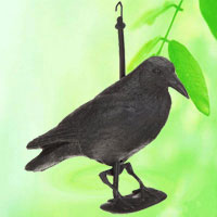 China Garden Ornament Raven with Hanger HT5159 supplier China manufacturer factory