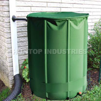 China 750L Flexible Collapsible Rain Barrel with down spout diverter, supplier to Flexitank / AutoPot China supplier manufacturer factory