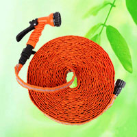 China NEW generation smart flat garden hose - Non-Knot roll flat garden hose with webbing and hose fitting China supplier manufacturer factory