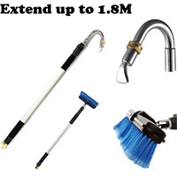 China 2 In 1 Telescopic Gutter Cleaner Wand Multipurpose Car Washer Cleaning Tool China supplier manufacturer factory