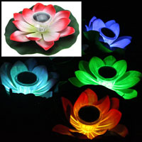 China Solar Floating Lotus Flower Night light Lamp HT5381 supplier China manufacturer factory