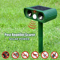 China Solar Power Ultrasonic Animal Repellent Scarer Deterrent HT5311A supplier China manufacturer factory