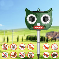 China Solar Powered Ultrasonic Outdoor Animal Repeller with PIR HT5313 supplier China manufacturer factory