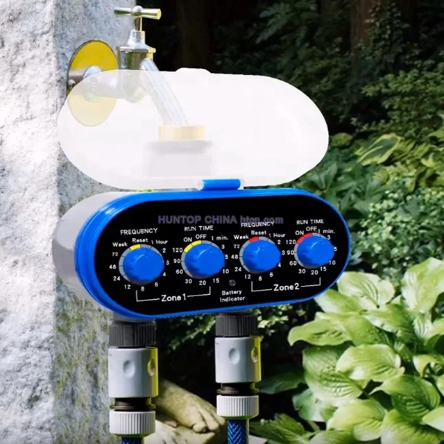 China 2-Outlet Digital Electronic Sprinkler Irrigation Water Timer Controller HT1088B China factory manufacturer supplier